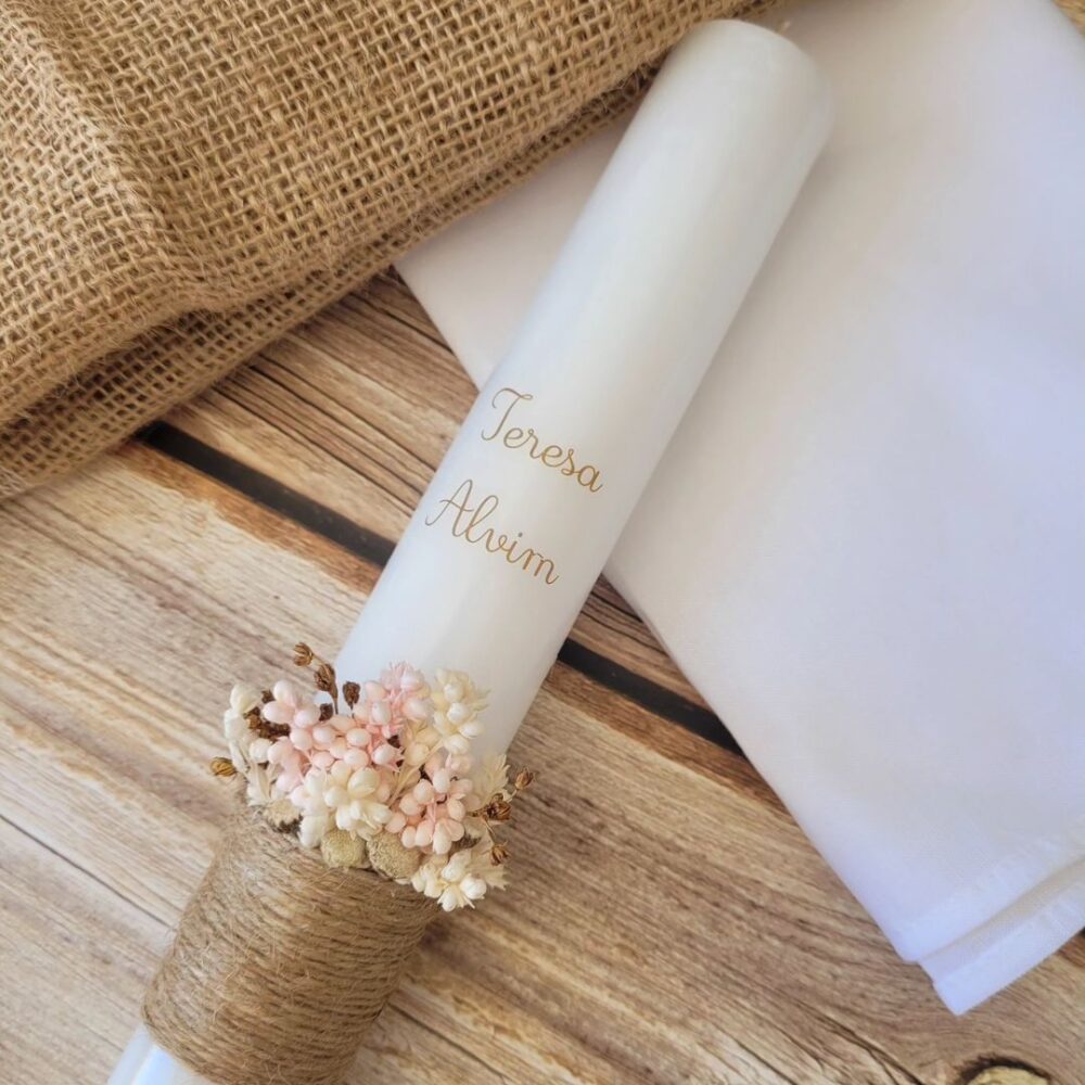 Vela de Batismo ou Comunhão