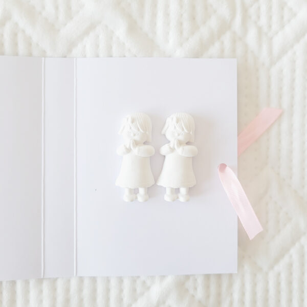 Par de Meninos com cartão personalizado