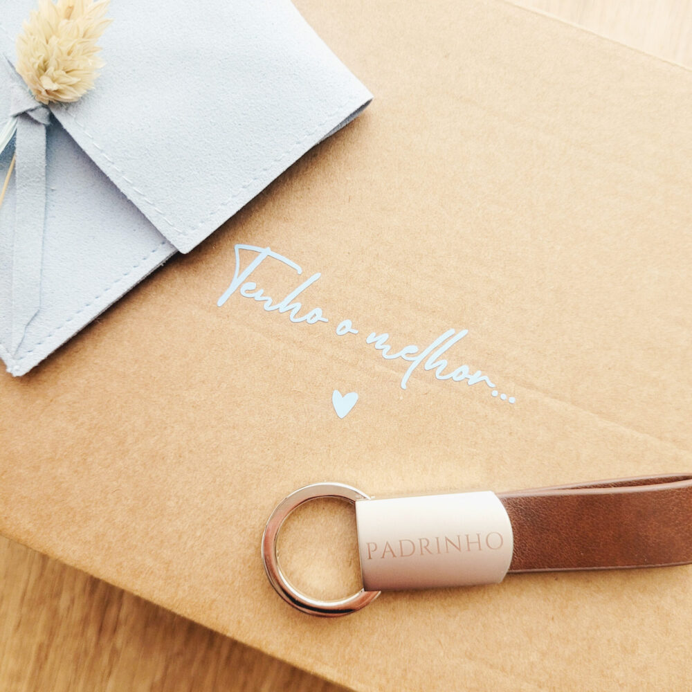 Porta-chaves e vela Padrinho