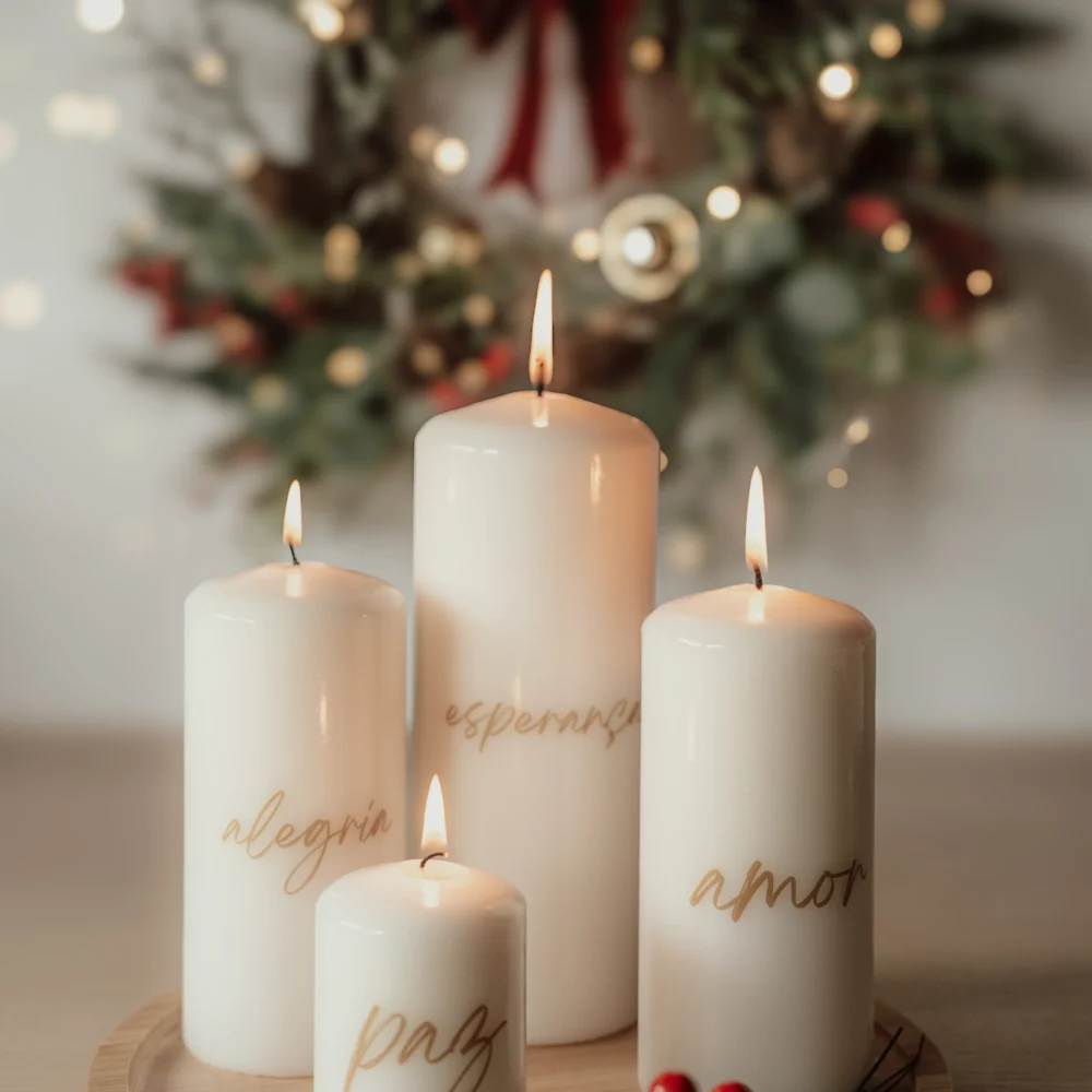 Conjunto velas do Advento